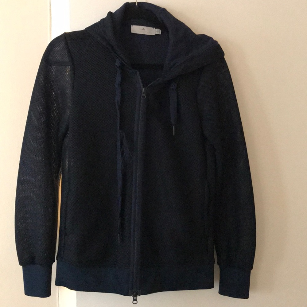Adidas by Stella McCartney navy blue mesh jacket